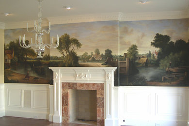 Living room - traditional living room idea in Austin