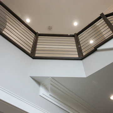 Project #72 | Modern Staircase with Horizontal Steel Rod Railing