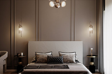 Inspiration for a modern bedroom remodel in Other