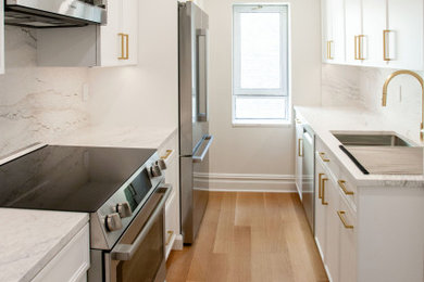 Kitchen - contemporary kitchen idea in New York