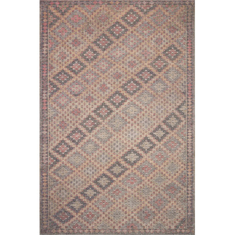 ED Ellen DeGeneres x Loloi Alameda ALA-08 Beige, Charcoal Area Rug, 8'6"x11'6"