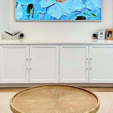 Custom Living Room Built-In Cabinets with Display Shelving - Jacksonville, FL