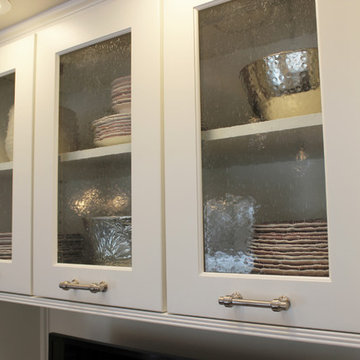 Stunning White Kitchen and Onyx Island with Refaced Butler's Pantry