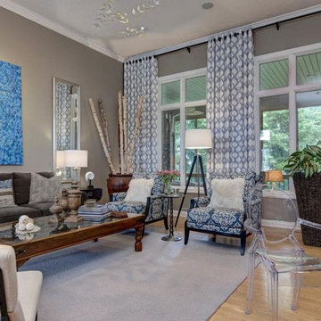 Elegant & Art-Filled Living Room