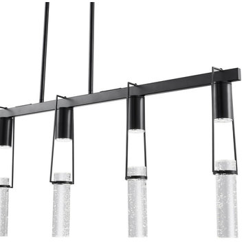 Harmony 5 Lights Chandelier Integrated LED, Dimmable, Matte Black