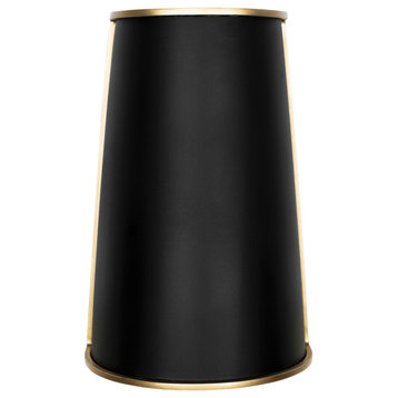 Varaluz 364W02 Coco 2 Light 12" Tall Wall Sconce - Matte Black / French Gold