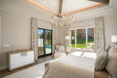 Design ideas for a traditional bedroom in Orlando.