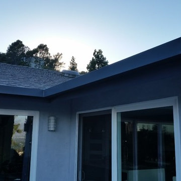 Fascia Wrap, Custom Sectional Slant Back Box Gutters in Studio City