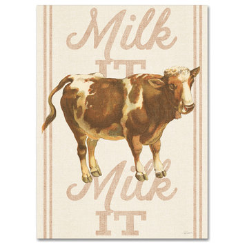 Sue Schlabach 'Milk It Milk It' Canvas Art, 35" x 47"