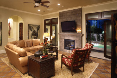 Inspiration for a southwestern home design remodel in Houston
