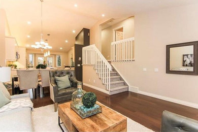 Example of a minimalist home design design in Calgary