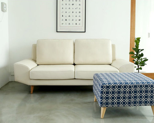Dwell Leather Sofa Charlie Series