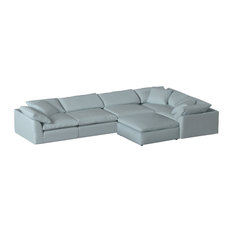 Sunset Trading Cloud Puff 6 Piece L Shaped Sectional Sofa SU-1458-43-3C-2A-1O