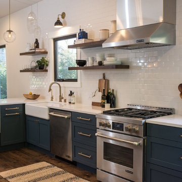 Blue and White Kitchen Wallingford, Seattle