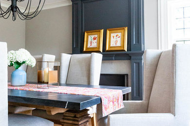 Transitional dining room photo in Other