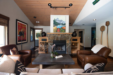 Inspiration for a timeless living room remodel in Calgary
