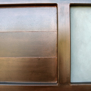 Metal Patina Finish on Exterior Gate