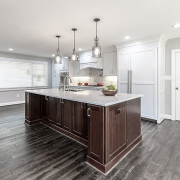 Family Enjoys of a New Powder Room, Kitchen, and Garage in a Vienna VA Addition