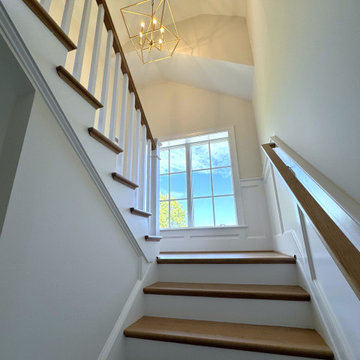 Project #141 | Timeless Switchback Staircase with Traditional Box Newels