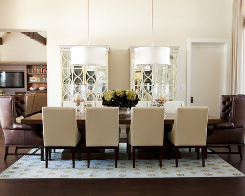 Modern Centerpieces Dining Room Design Ideas, Remodels & Photos