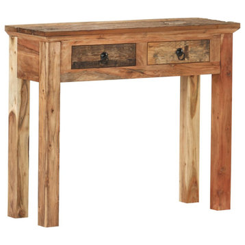 vidaXL Console Table Entryway Table Side Table Solid Acacia and Reclaimed Wood