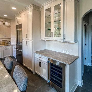 Custom White and Wood Contemporary Kitchen