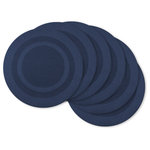 Design Imports - DII Nautical Blue Round Pvc Doubleframe Placemat, Set of 6 - DII Nautical Blue Round Pvc Doubleframe Placemat (Set of 6)Set of 6 vinyl placemats measure 14x14" each and can be wiped clean with a damp sponge or cloth Double border design can be dressed up or down and can be used indoors and outdoors Coordinate with DII Everyday Napkins and Napkin Rings to create the perfect place setting Great placemat for Holidays, parties, dinners, get togethers, BBQs, everyday dining, etc Coordinates with all DII Holiday items and DII Everyday Basics