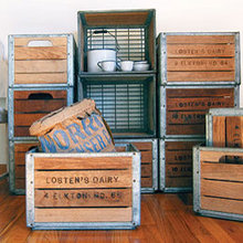 crates end tables