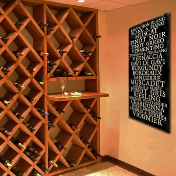 Wine Cellar Transit Sign Decor
