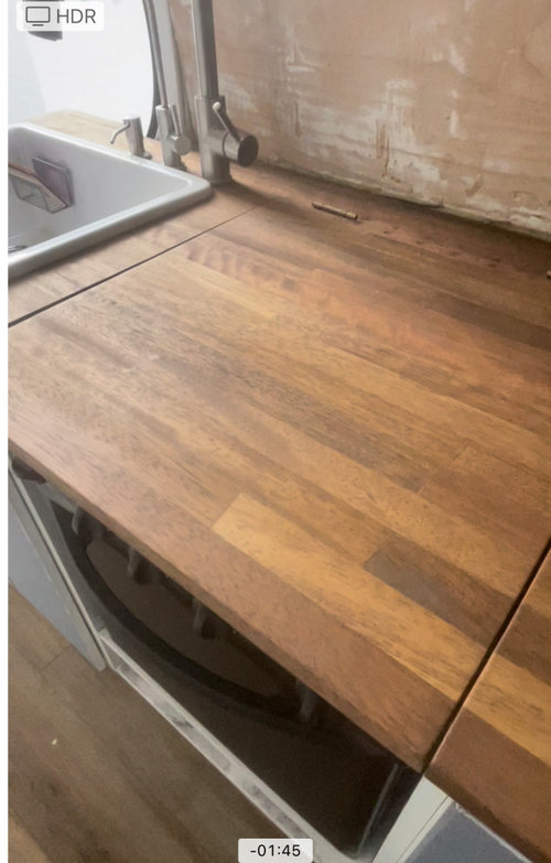 laminate countertop warped