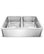 Percy 32" Farmhouse Stainless Steel Double Bowl Kitchen Sink, Polished