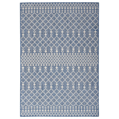 Nourison Positano 7' x 10' Navy Blue Modern Rug