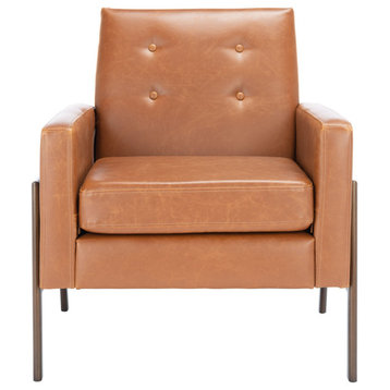 Safavieh Roald Sofa Accent Chair, Light Brown/Antique Coffee