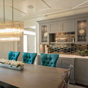 Glamorous Kitchen, Dining and Living Renovation with Entertaining in Mind