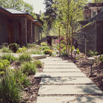 Concrete Section Path with Gravel Joints