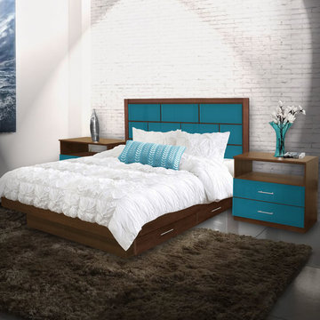 Manhattan Style Modern Bedroom Sets With Storage