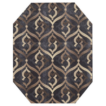 Iseo Rug Contemporary 3796, Gray, 5'3"x7'3"
