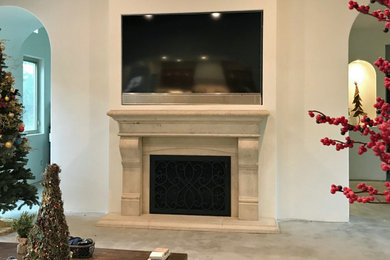 Inspiration for a timeless family room remodel in Los Angeles