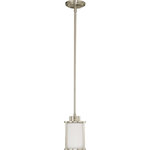 Nuvo Lighting - Nuvo Lighting 60/2866 Odeon - One Light Mini Pendant - Odeon One Light Mini Pendant Brushed Nickel Satin White Shade Brushed Nickel Finish with Satin White Shade *Number of Bulbs: 1 *Wattage: 60W * BulbType: Halogen *Bulb Included: No *UL Approved: Yes