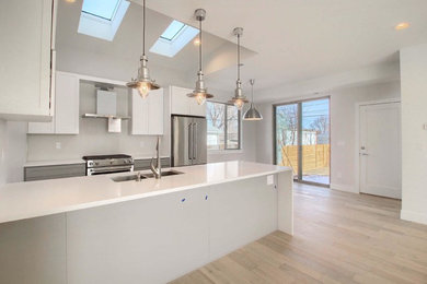 Minimalist kitchen photo in Denver