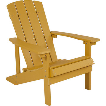 Charlestown All-Weather Adirondack Chair, Yellow Faux Wood