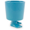 Footed Coffee Mug, Efeet Collection, Blue