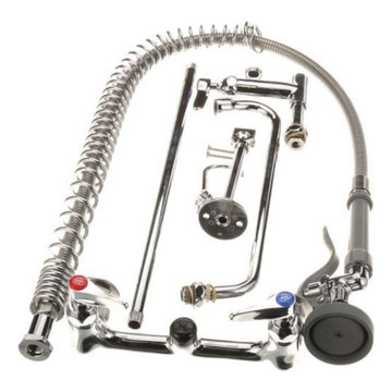 T&S Brass 0133ADF12B Pre Rinse Wall Mount W/ Add-On | PartsFe