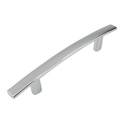 Cosmas - Cosmas 2363-4CH Polished Chrome 4&rdquo; CTC Subtle Arch Cabinet Pull [10-PACK] - Cabinet And Drawer Handle Pulls