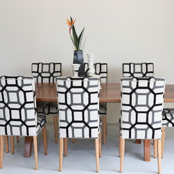 Walnut Bombala table with Flinders chairs - Dining Tables