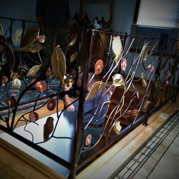 Northport metal art railing, residential