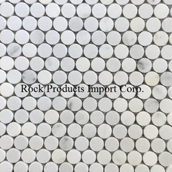 PR- 19 PENNY ROUNDS STATUARY WHITE - Mosaic Tile