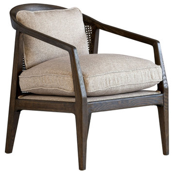 Dark Wooden Frame Cushioned Armchair | Andrew Martin Celine