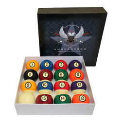 Ambassador Pool Ball Set - Game Table Accessories