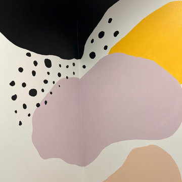 Custom Painted Mural - Powder Bathroom